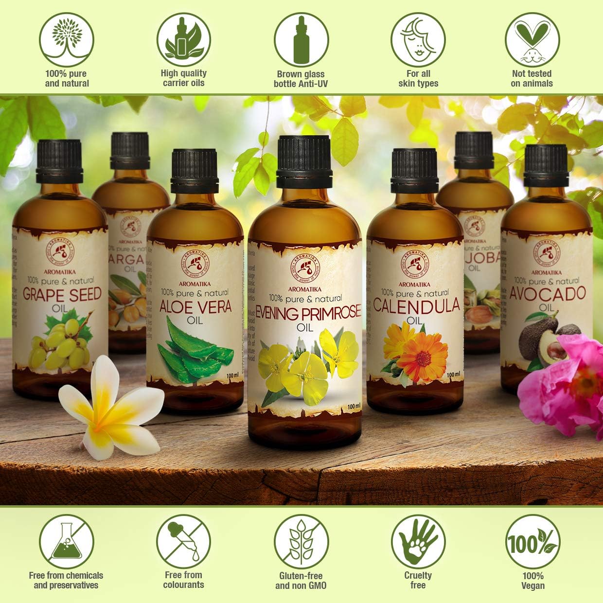 Evening Primrose Oil 100ml for Skin, Hair, Face, Body, Oenothera Biennis Oil, 100% Pure, Best Natural Moisturizer, uses Agent - Image 3