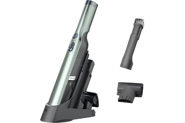 Shark WANDVAC Handheld Vacuum, Lightweight at 1.4 Pounds with Powerful Suction, Charging Dock, Single Touch Empty and Detacha