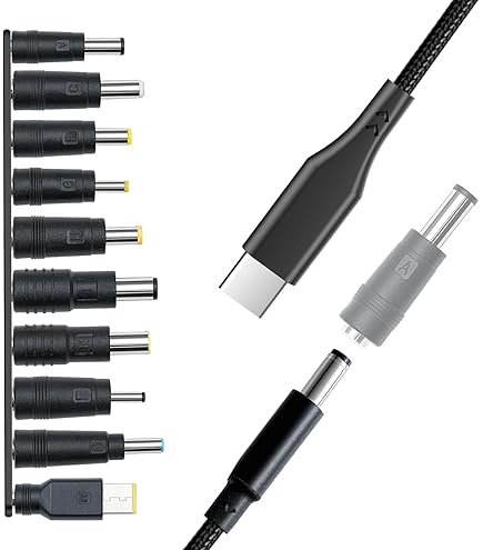 USB C To DC Adapter PD 100W Type C To DC 5.5x3.0mm Port Adapter Laptop Extension Charging Adapter