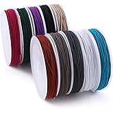 MAKERSLAND 1mm Elastic Cord for Making Jewelry 130m/142Yards 10Roll Multicolor Stretch String Beading Crafting for DIY Masks Jewelry Making Necklace Bracelet Beading Craft Thread