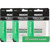 Amazon.com : Reach Cool Mint Waxed Dental Floss, 55 Yard : Health