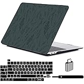 LanBaiLan Compatible for MacBook Pro 13 inch with Touch Bar 2022 2021 2020 2019 2018 2017 2016 Release M1 M2 A2338 A2289 A2251 A2159 A1989 A1706 A1708, Laptop Hardshell Case & Keyboard Cover, Grass