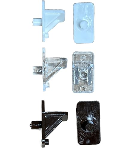 10 Pcs 5mm Shelf Support Pins - K-Line Pins For Wood & Glass Shelves, Rubber Padded, Flat Wide Surface (Nickel)