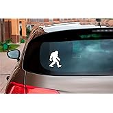 H-TRADINGS Bigfoot Decal Car Truck Sasquatch Sticker Vinyl Car Truck Trailor Boat RV SUV 5.5" inches Approx. White