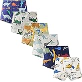 HCWEARTK Boys Underwear Cartoon Print Soft Cotton Children Boxers Briefs 6Pack