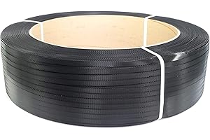 PAC STRAPPING PRODUCTS PAC Strapping 48H.50.2172 1/2" Heavy Duty Hand Grade Black Polypropylene Strapping, 7,200' Length