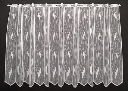 Amazon De Scheibengardine Mit Tropfenmuster 100 Cm Hoch Breite Der Gardine Durch Gekaufte Menge In