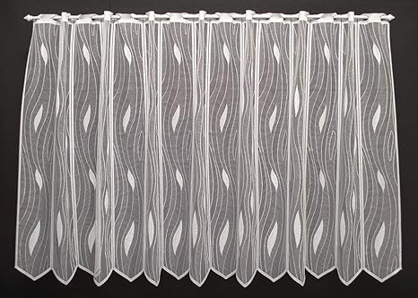 Amazon De Scheibengardine Mit Tropfenmuster 100 Cm Hoch Breite Der Gardine Durch Gekaufte Menge In 14 Cm Schritten Wahlbar Anfertigung Nach Mass Weiss Vorhang Kuche Wohnzimmer Scheibengardinen 100 Cm Hoch