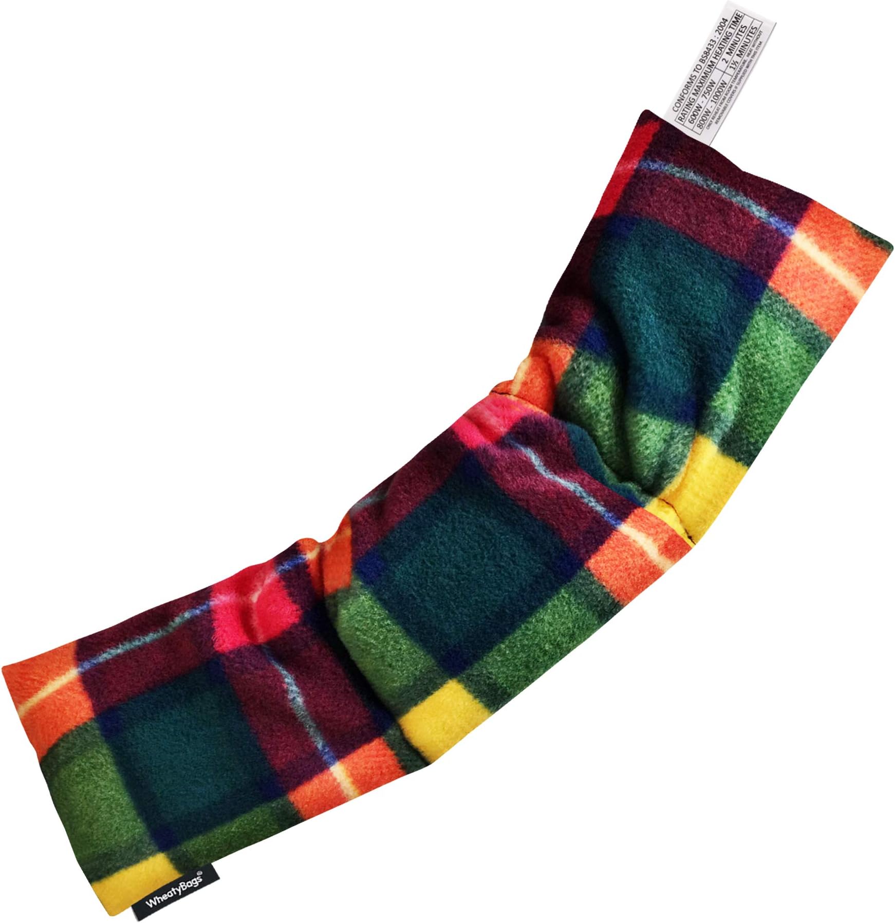 Wheat Bag Original Rectangle Microwave Heat Pack and Ice Pack (Fleece Fabric - Tartan Colour Check with Lavender)