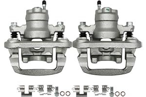 Chefull Disc Brake Caliper Assembly with Bracket Compatible with Toyota Highlander 2004 2005 2006 2007 Sport Utility, Rear Driver and Passenger Side, 19B2905 19B2904