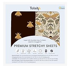 TotAha Premium Stretchy Crib Sheets