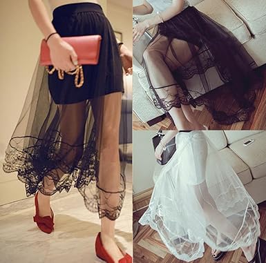 Amazon べコ Beco レディース チュール スカート レース