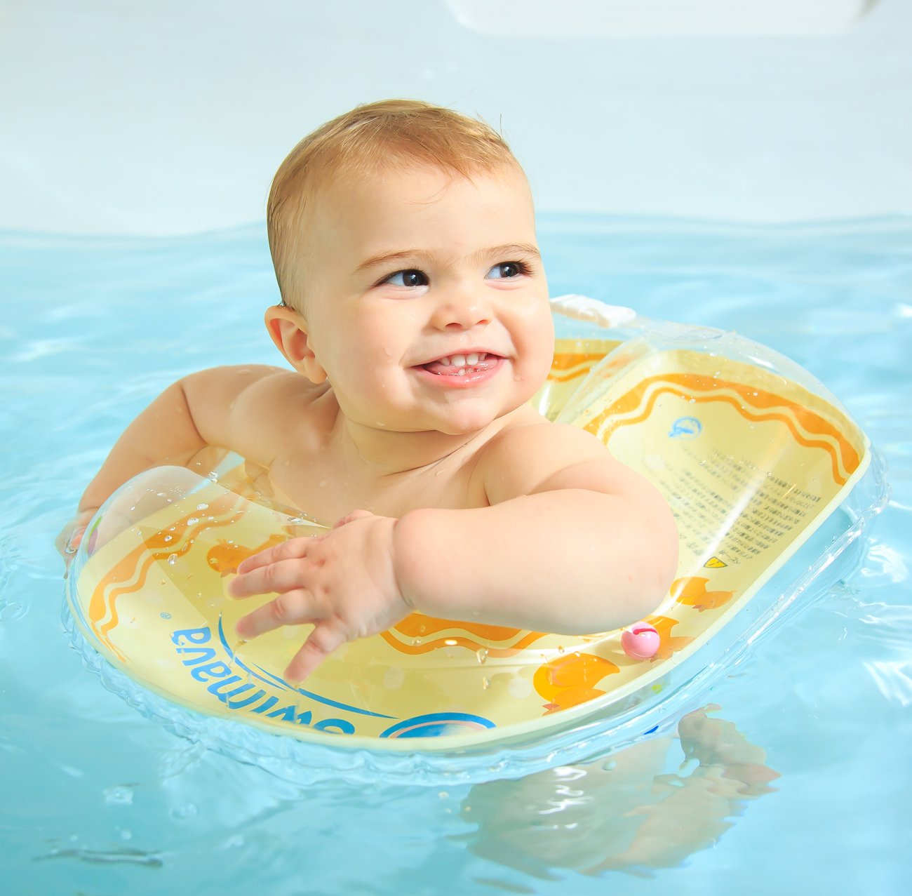 yellow baby swim ring