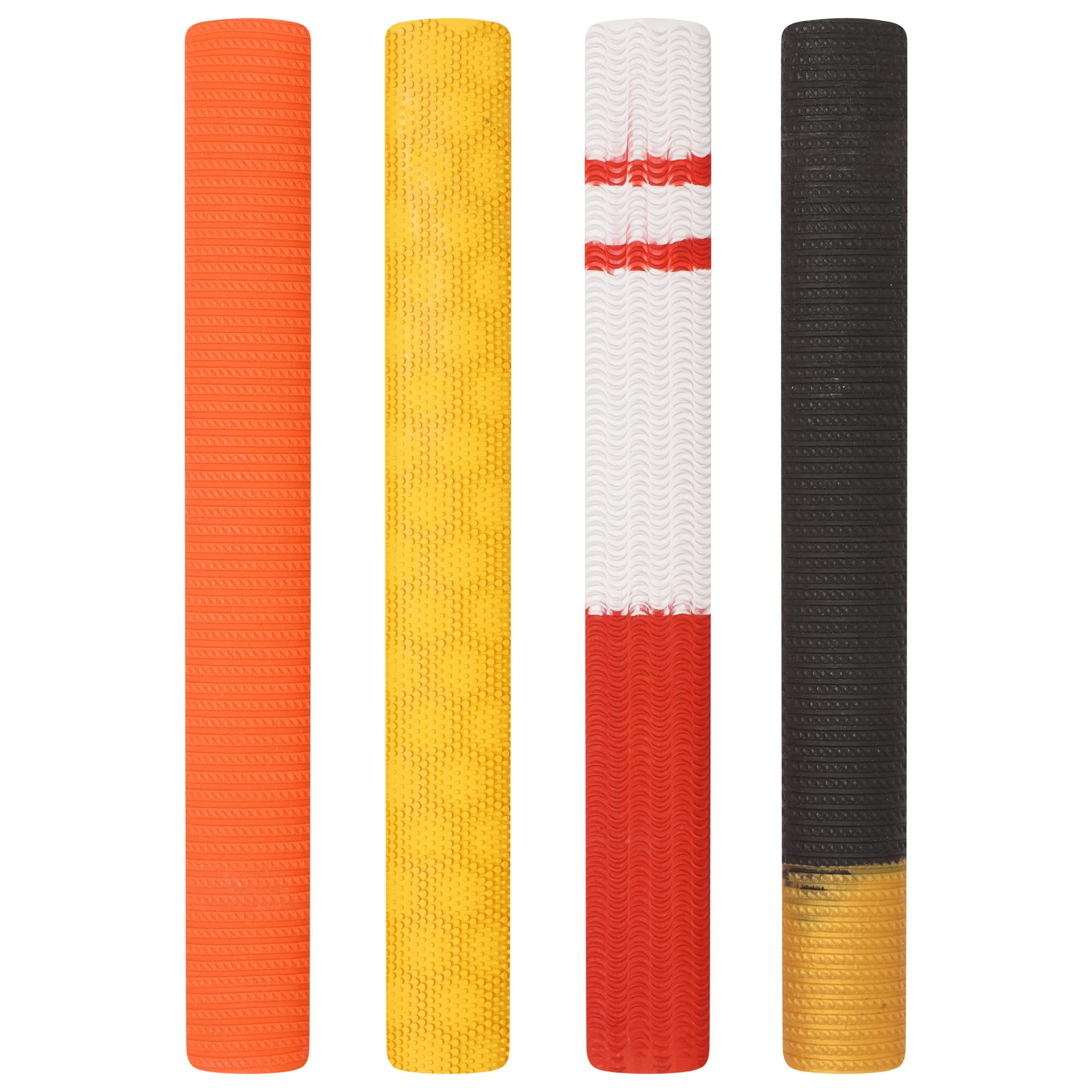 Cricket Bat Grips - Excellent Shock Absorption Bat Durable Rubber Grips with Soft Feel (Multi colour Patch (pack 4))