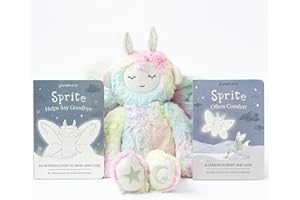 Slumberkins 14" Rainbow Sprite Kin & 2 Board Books Complete Set Bundle | Supports Grief & Loss, Acceptance & Resilience | Social Emotional Tools for Ages 0+ (Rainbow Sprite Kin Plush + 2 Board Books)