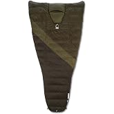 Sierra Designs Cloud 20 Degree DriDown Sleeping Bag Ultralight Zipperless Down Sleeping Bag for Backpacking and Camping