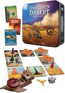 Gamewright Forbidden Desert – The Cooperative Strategy Survival Desert Board Game Multi-colored, 5"