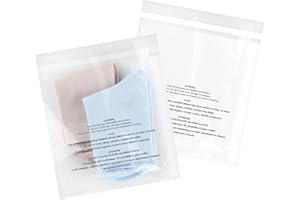 iMailer - 500 Pcs - 6" x 9", Suffocation Warning Self Seal Clear Plastic Poly Bags 1.6 Mil for A7 A8 A9 Cards & Envelopes, Ba