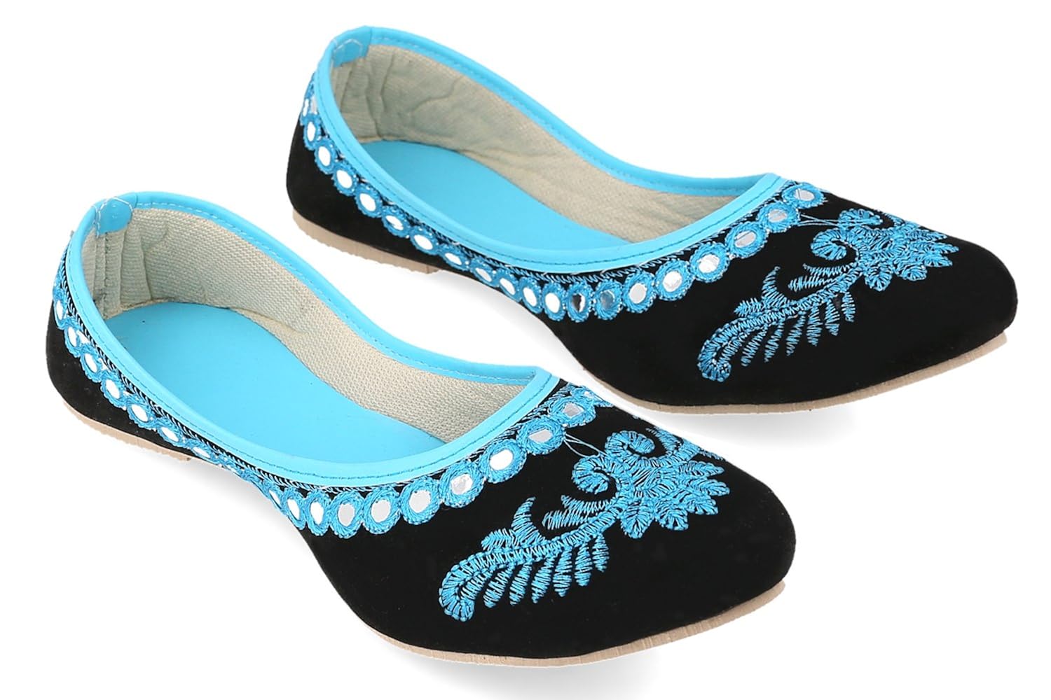 rajasthani-fashion casual & stylish juti/mojari for women/girl's in sky blue colour