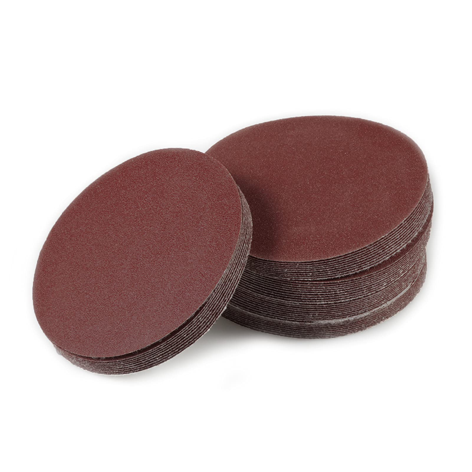 LEONTOOL 50 PCS 4 Inches Sanding Discs Hook and Loop 120 Grit Sanding Pads for Orbital Sander Round Orbital Sandpaper No Hole