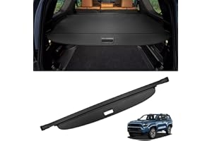 VEENJOY Cargo Cover for Toyota 4Runner 2025 2026 Accessories Retractable Trunk Cover Security Shielding Shade Cargo Luggage Cover Trunk Privacy Protection (Carbon Fiber Texture)