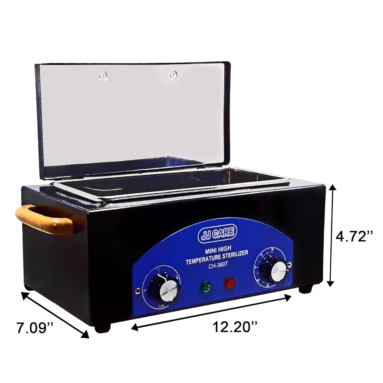 Mini High Temperature Sterilizer Box, Dry Heat Sterilizer Cabinet for Manicure Tools, High Temp Sterilizer, Nail Tool Sterilizer for Salon, Spa, Dry Heat Sanitizer for Tattoo, Barber Shops - Blue: Beauty
