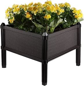 ComSaf Huerto Urbano Kit Planter Marrón Cuadrado, Caja de Cultivo ...