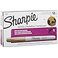 Sharpie 1823887 Metallic Permanent Markers Gold Dozen