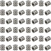 UNICRAFTALE 60pcs Stainless Steel Column Beads Groove Spacer Beads Parachute Cord Bead Lanyard Beads 3mm Large Hole Beads for Bracelet Necklace Jewelry Making, STAS-UN0055-40-US12