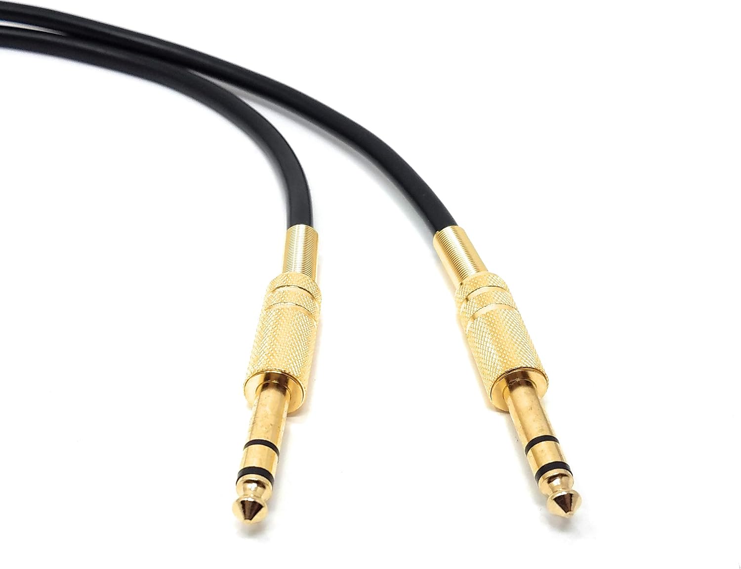 Bassi ed equipaggiamento studi musicali cuffie MainCore Cavo audio stereo  TRS lungo da 6,35 mm a 6,35 mm HIFI AMP 0,5 m Nickel Connectors Home Audio  connettore jack grande da 1/4 per