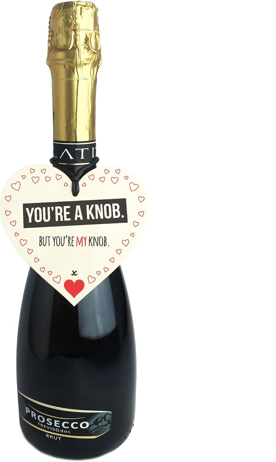 Red Ocean You're A Knob But You're My Knob Novelty Wooden Hanging Heart Valentines Gift For Him Husband Boyfriend Present - Image 4
