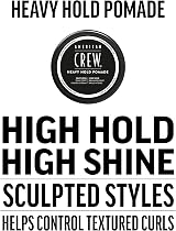 American Crew Heavy Hold Pomade 85g High Shine Water-Based Men Hair Styling view 3