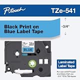 Brother TZe-541 Label Tape 18 mm x 8 m Laminated Black on Blue view 2