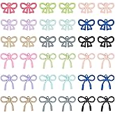 Craftdady Colorful Bow Charm Alloy Bowknot Aesthetic Charms 36pcs Cute Bow Tie Earring Pendants for Bracelet Necklace DIY Crafts Supplies