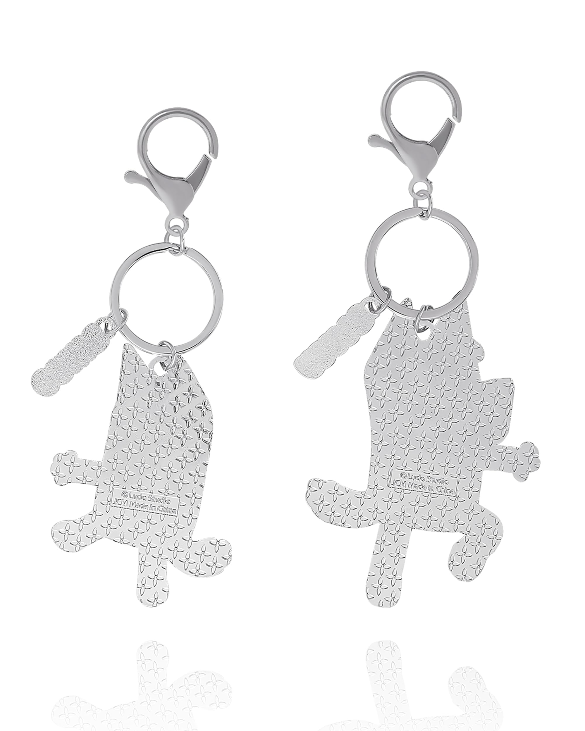 Bingo and Bluey Backpack Keychain Charm 2-Pack Official License, Enamel-Plated Bluey Bag Charms, Valentines Gifts for Girls