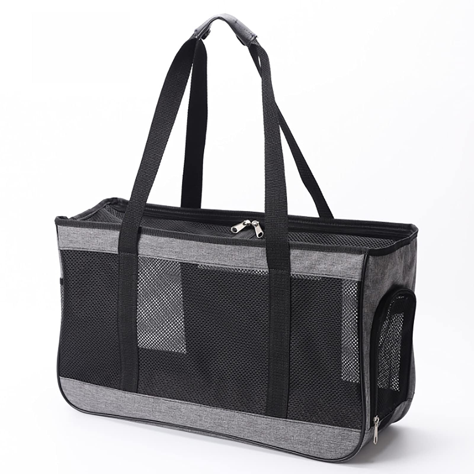 Pet Carrier Cat Carrier Soft Sided Pet Travel Carrier Transport Bag Fabric Pet Carrier for Dog Carrier Cats Kittens or Puppies （Gray）