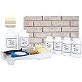 Brick-Anew All-in-One Brick Fireplace Paint Kit – Easy DIY Makeover for a Natural, Realistic Brick Look (Frosted Sunshine) Not Your Boring White Paint or Chalk Paint!