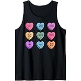 Gym Workout Candy Heart Valentines Day Fitness Weightlifting Tank Top