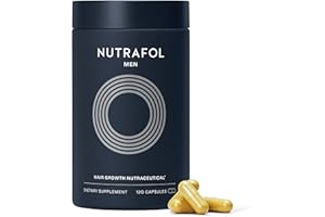 Nutrafol Men's Hair Growth Supplements, Clinically Tested for Visibly Thicker Hair and Scalp Coverage, Dermatologist Recommended - 1 Month Supply