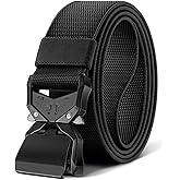 BULLIANT Men's Tactical Belt Military Rigger Elastic Nylon Belt fo Gift Men Work Heavy Duty 1.5",QUICK RELEASE
