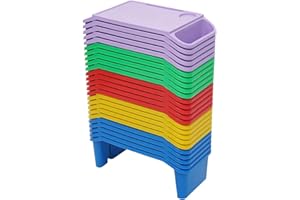 Kids Lap Desk Trays, Stackable Lap Desks with 2 Storage Slots, Portable Activity Table for Writing, Eating, Homework, Games, 