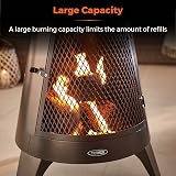 Tower T978508 Apollo Burner with Chimney & Built-In Wood Storage, Black view 3