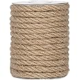 Snapklik.co : Braided Jute Rope, 25 Feet 11 Thick Twine Rope For - View #11