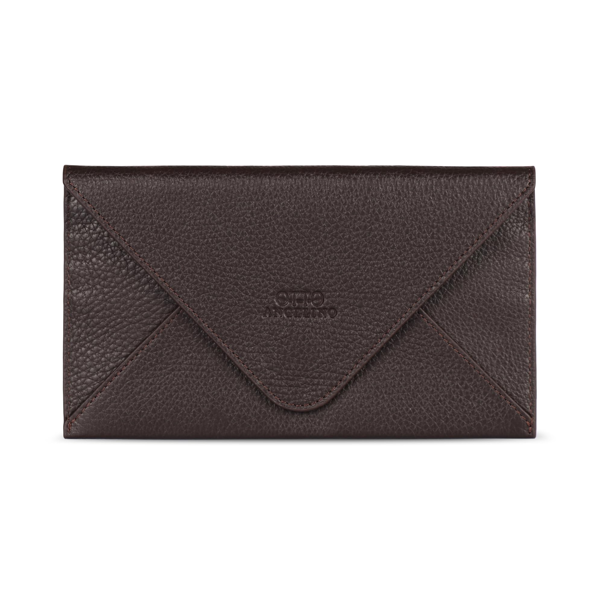 Otto Angelino Slim Genuine Leather Wallet Clutch - Multiple Slots Money, ID, Cards, Smartphone, RFID Blocking - Unisex — image 1