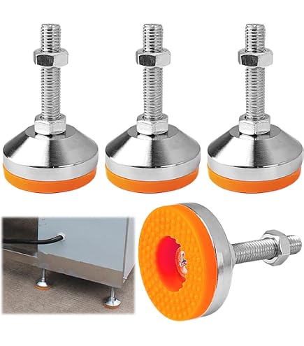 Machine Leveling Leg Bench Legs - M16 Thread 3300lb Capacity Machine Levelers (2 Pack) Heavy ...