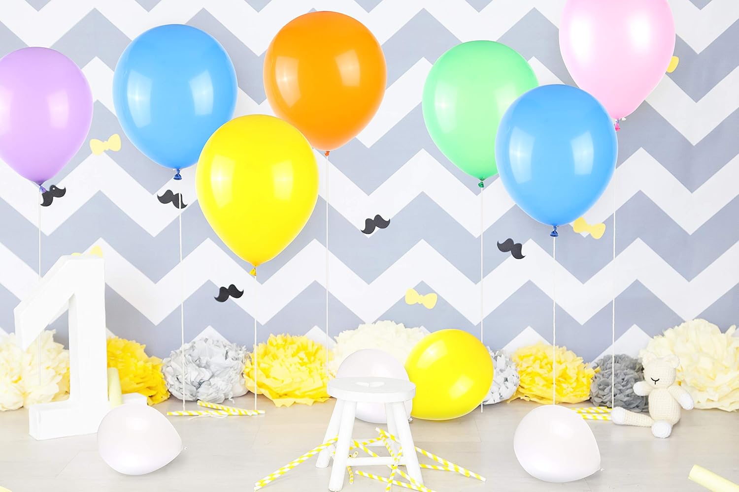 120 PCS Balloons Assorted Color, Latex Balloons for Kid's Birthday Party, Exquisite Birthday Balloons, 12 Inches & 12 Kinds of Rianbow Colorful Party Balloon Decorations.: Toys & Games