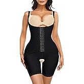 YERKOAD Shaper Bodysuit for Women, High Waist Double Tummy Control Shapewear Butt Lifter Fajas Waist Trainer Shorts