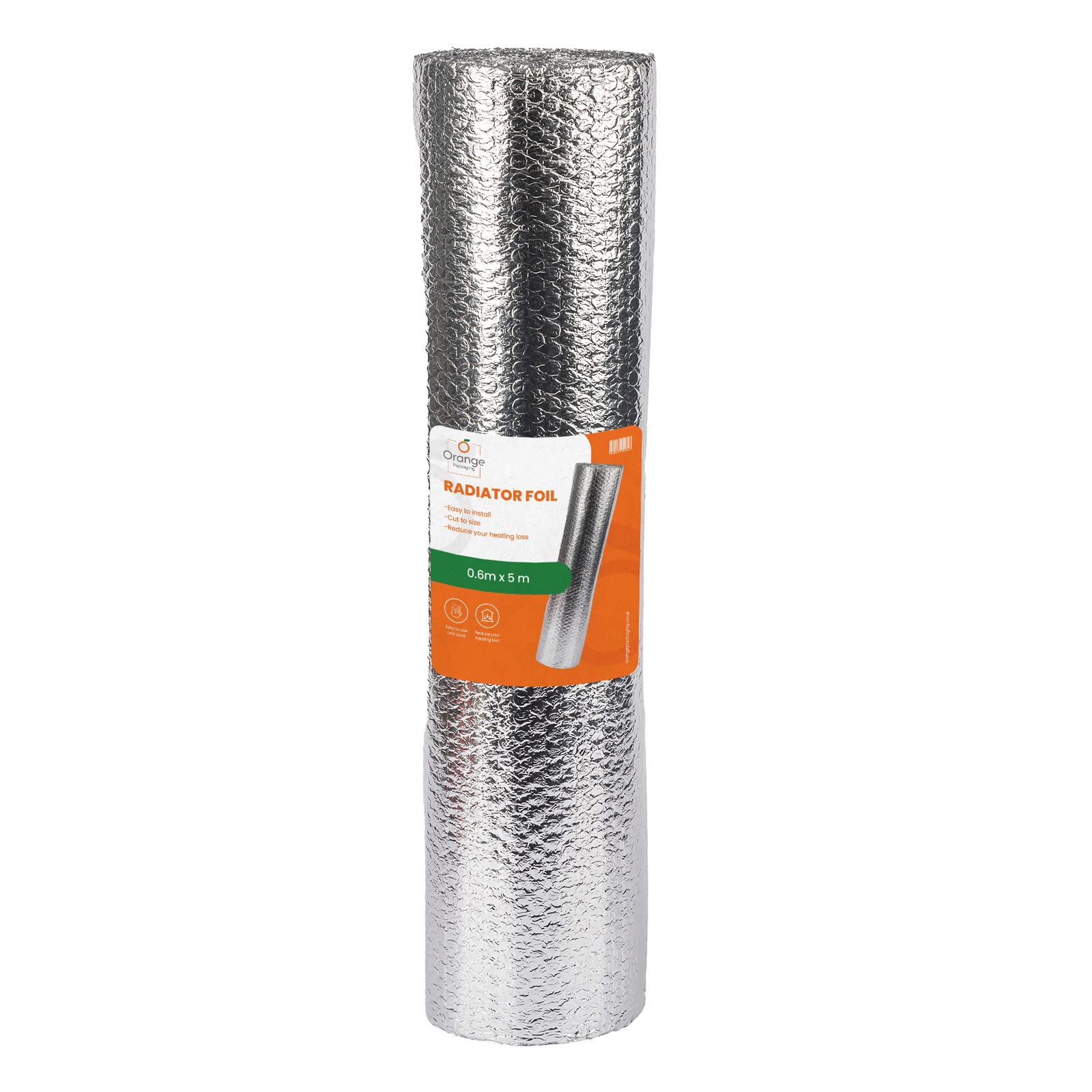 Radiator Reflective Foil - General Purpose Foil Roll - 5m x 60cm, 3.6mm Thickness - Heat Reflective Radiator Insulation Foil Reflector Saves Energy & Money - Reduces Heat Loss