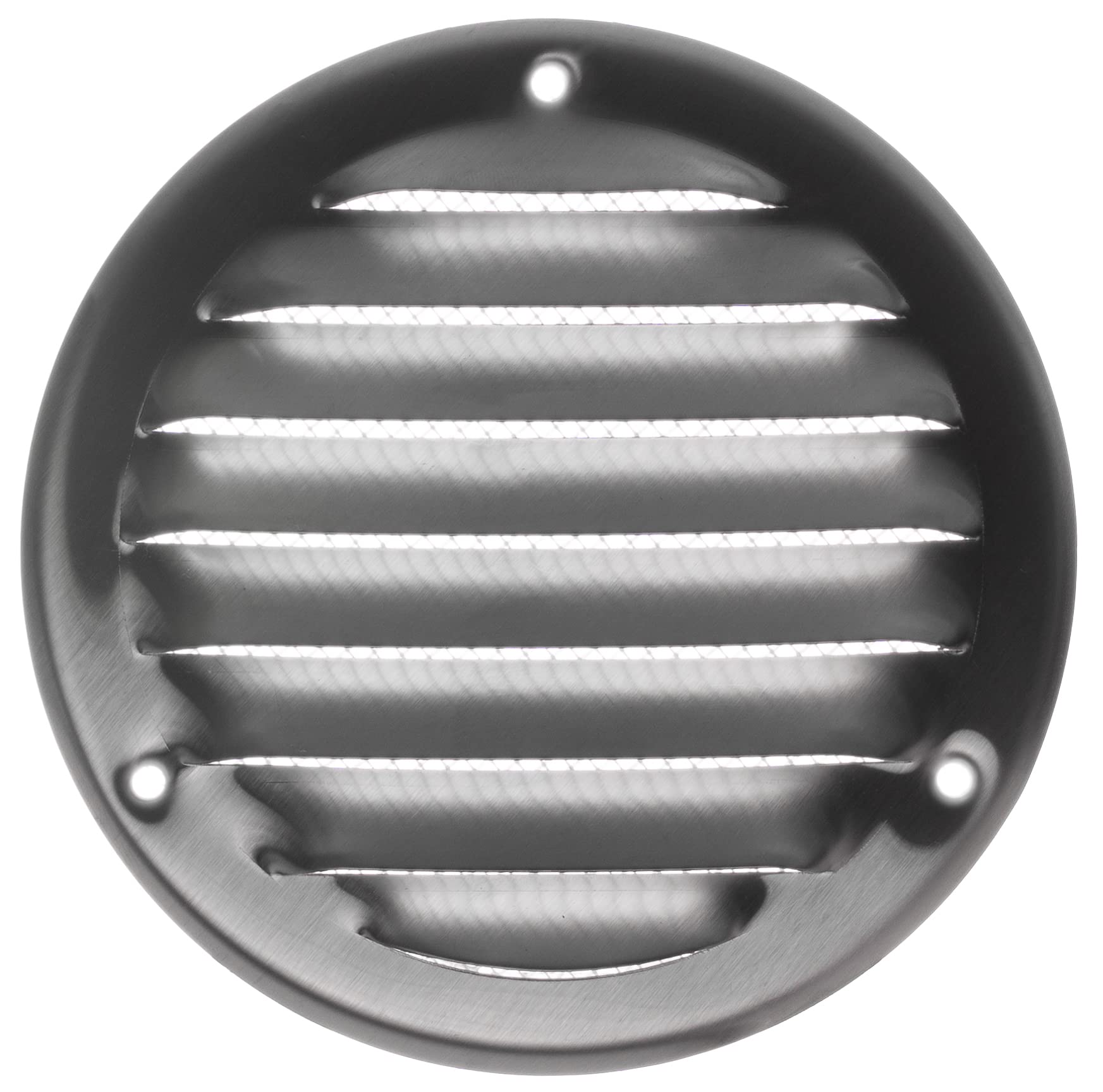 LIRAST 100mm/4 inch Round Stainless Steel Vent Cover with Insect Mesh - Wall & Ceiling Ventilation Grille