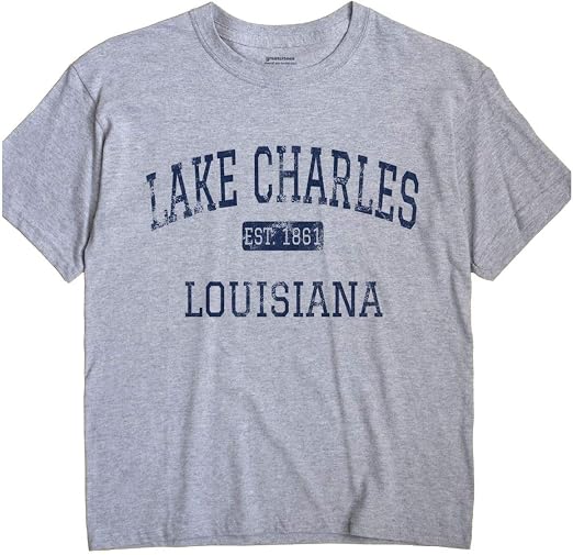 GreatCitees Lake Charles Louisiana TShirt EST